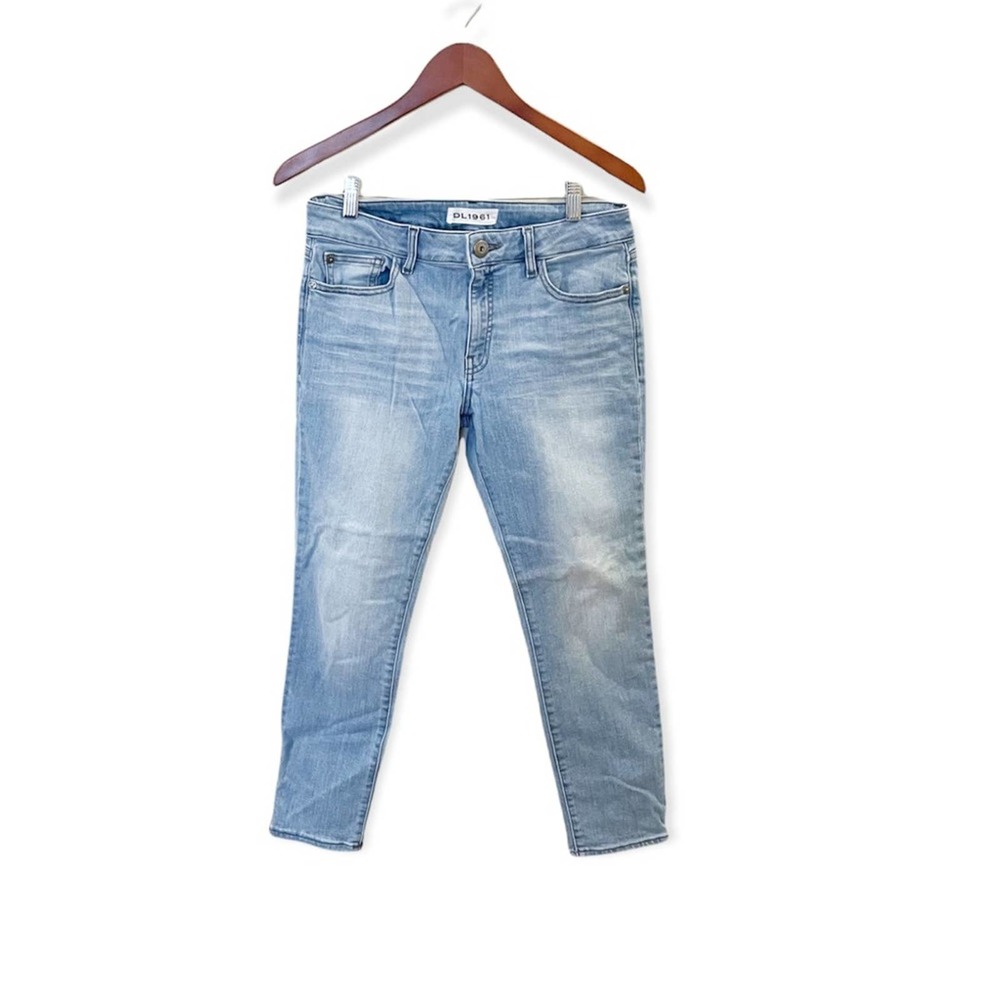 DL1961 Florence Instasculpt Cropped Whitman Jeans Light Wash Size 28